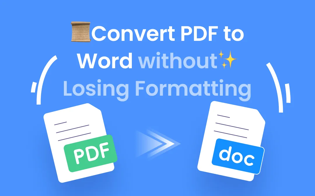 Convert pdf to word without losing formatting